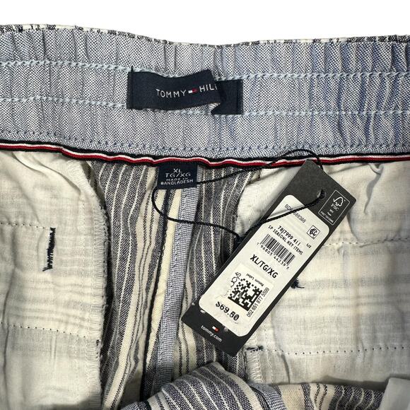 Tommy Hilfiger Men's Bold Stripe 7" Shorts Carbon Grey Blue Stripes Size XL $70 - Picture 5 of 6